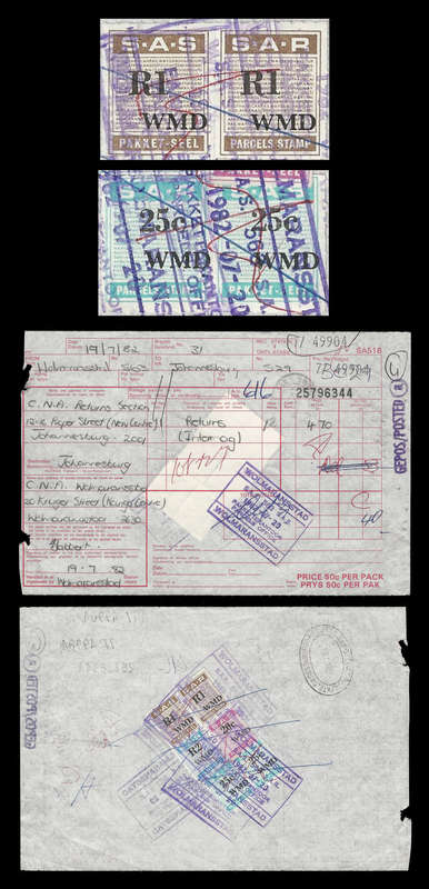 R.S.A. - Railways.  2 x Pairs on waybill as per scan. Not common.