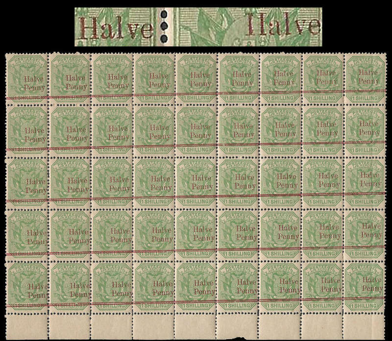 Transvaal.  Slanted overprint. Cat.value as basic R4 950-00.