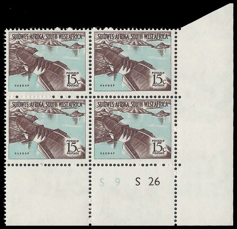 South West Africa. SACC 210-I. 15c Control Block. Unmounted mint. Cat.value R2 000-00.