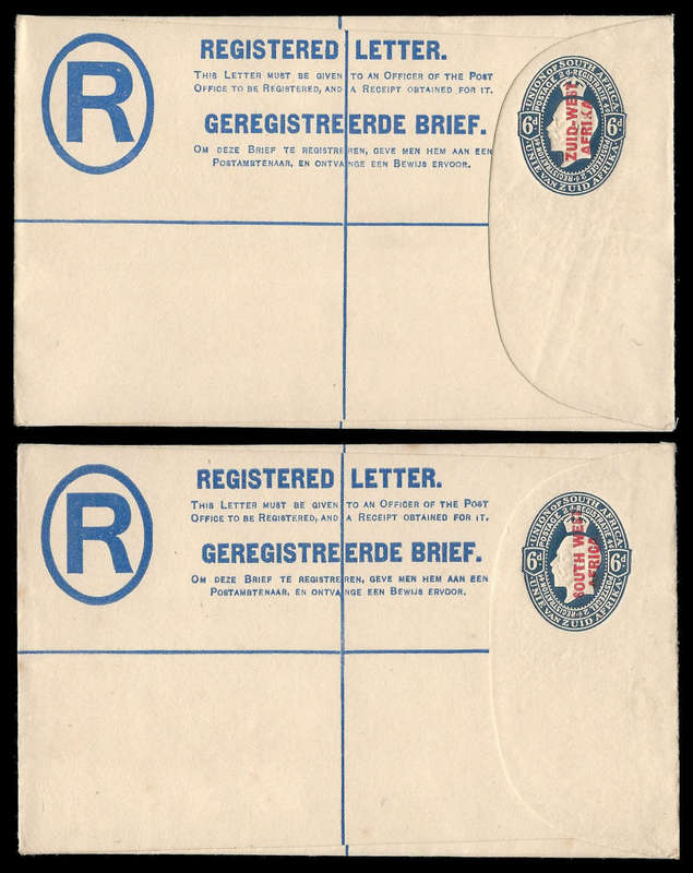 South West Africa. 2 x Postal Stationary covers.