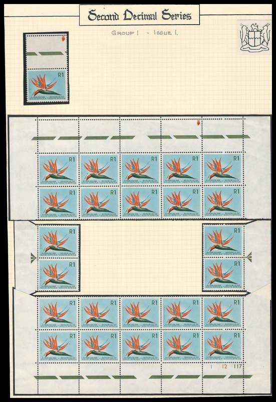 Republic of South Africa.  Cat.value R6 400-00.  SACC 209.  WMK COA Reconstructed sheet.