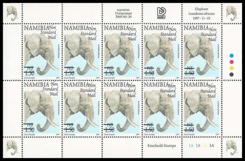 Namibia.  Cat.value R1 000-00+.  2005 Definitive Surcharges.  Unmounted mint.