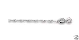 White gold 10k singapore chain