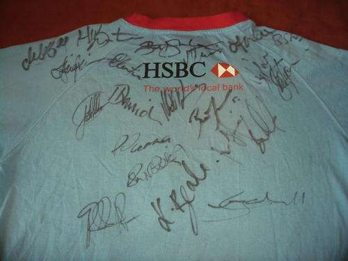 NSW Waratahs squad signed Rugby shirt