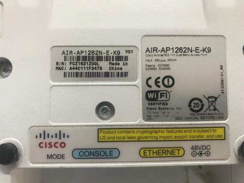 Cisco Aironet AIR-AP1262N-E-K9 - Dual-band Standalone 802.11 a/g/n