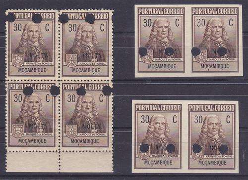 Proof Blocks - Mozambique  imperforated and perforated.