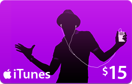 15$ US iTunes gift card