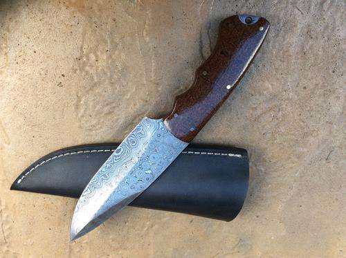 Damascus Fixed Blade Hunting Knife