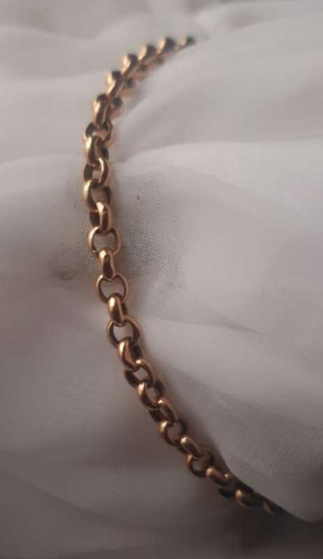 9ct Gold Yellow Rolo Bracelet