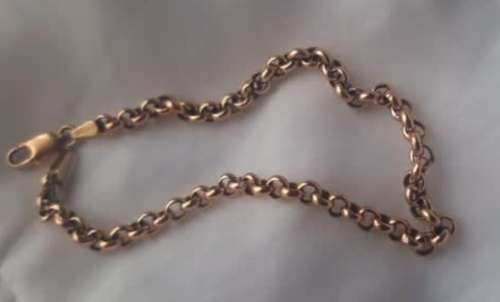 9ct Gold Yellow Rolo Bracelet