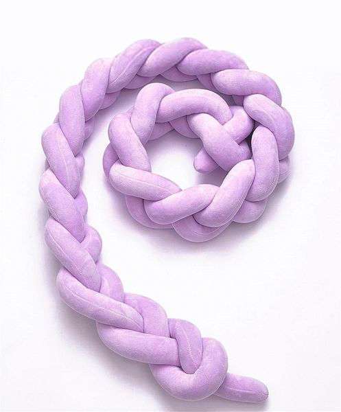 Nuovo - Cot Bumper - Knot design - Lilac