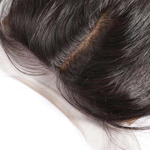 8 Inch Brazilian Body Wave Middle Part 4x4 Lace Closure - Natural 1B