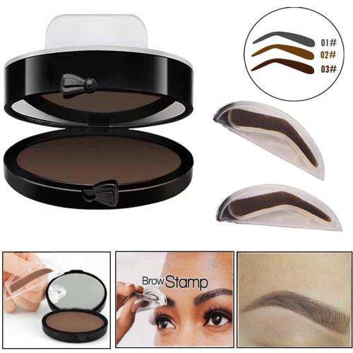 3 Second Eyebrow Stamp Kit - Dark Brown