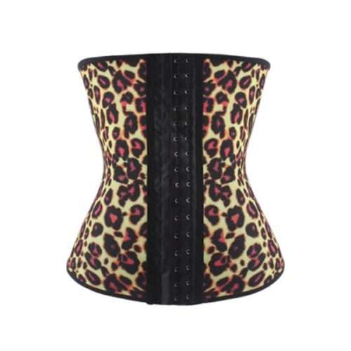 Slimming Waist Trainer Corset Cincher - Leopard Print - Size: S-M