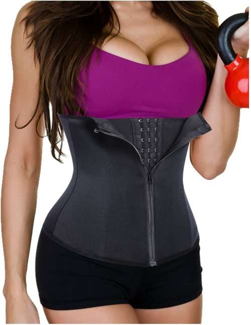 Waist Trainer Double Layer Corset Cincher - Zipper and Hooks - SA Size Medium