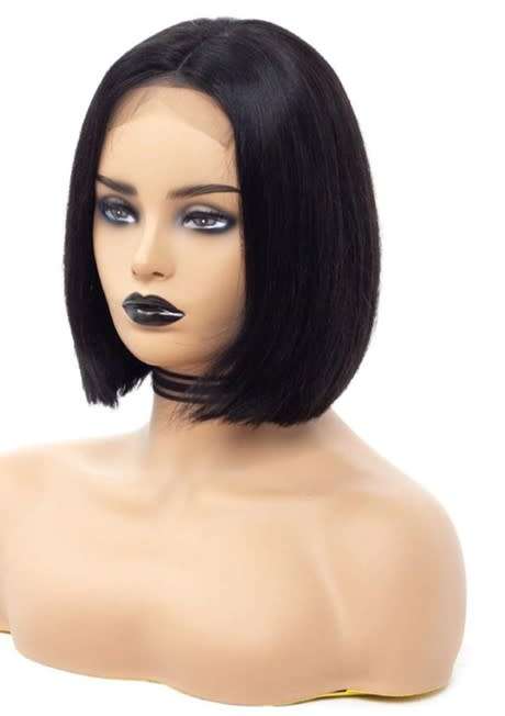 Virgin Unprocessed Brazilian Lace Frontal Wig - Straight Human Hair - 10 Inches - Grade 11 **SALE**