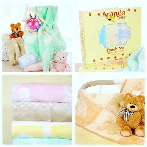 Aranda Luxury Soft  Baby Blanket - Blue