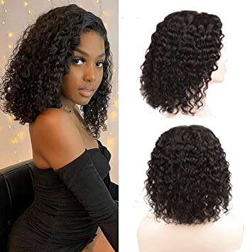 12 Inch Virgin Brazilian Natural Wave Wig with 4x4 Lace Frontal 3-Part - Grade 12A