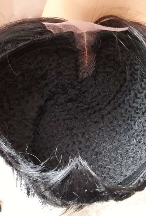 Virgin Unprocessed 100% Brazilian Pixie Wig Grade 11A - Colour 1B Natural Black