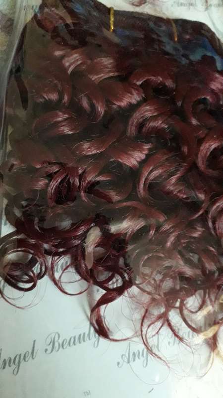 6 Synthetic Water Wave Bundles - Colour 99J/ Wine Red - 8 inches
