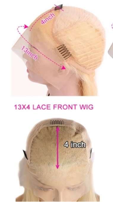 Brazilian Straight 13x4 Lace Front Wig - Colour 613 - 20 Inches