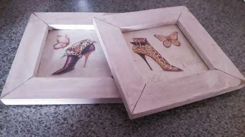 Set of 2 Decorative Wall Frames - Ready to Hang