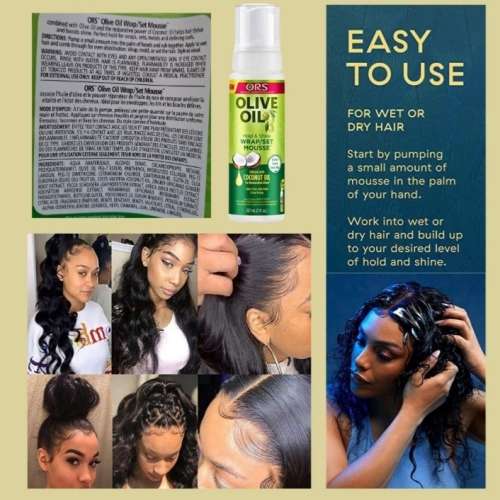 Olive Oil Wrap Set Mousse and Hair Wax COMBO