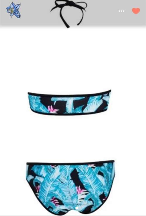 Tropical Swimsuit Bikini Set 2 Piece - Large