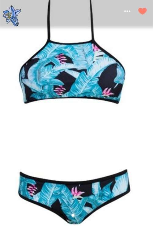 Tropical Swimsuit Bikini Set 2 Piece - Large