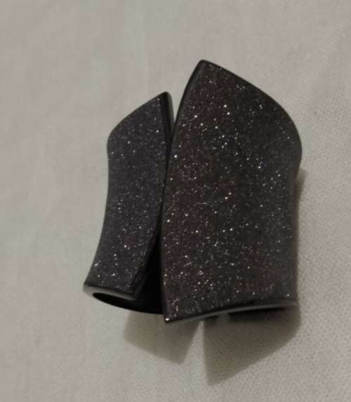 Solid Metal Shimmering Cuff Bracelet