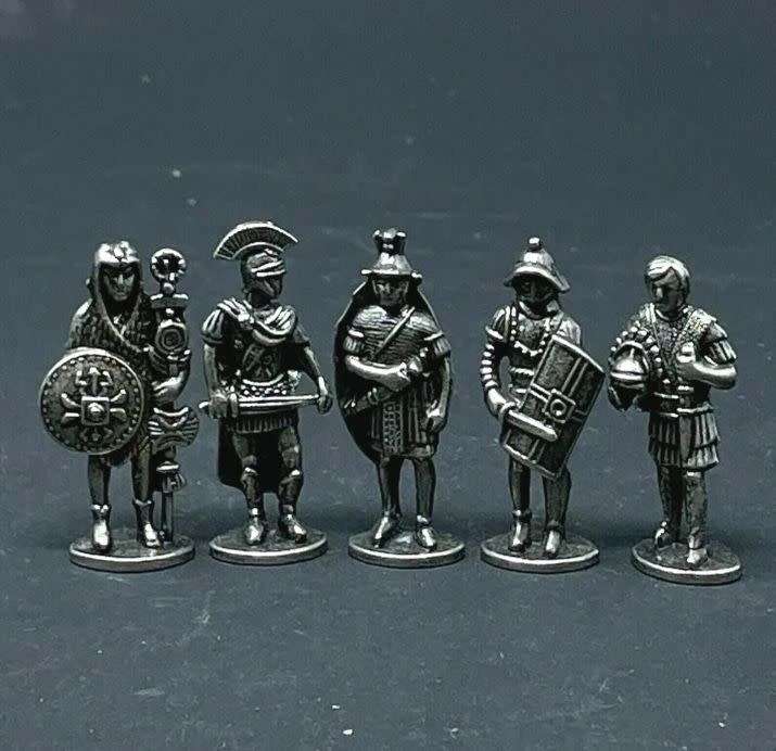WestAir Roman Collectors Military Figures - 5 Piece Metal Figurine Set