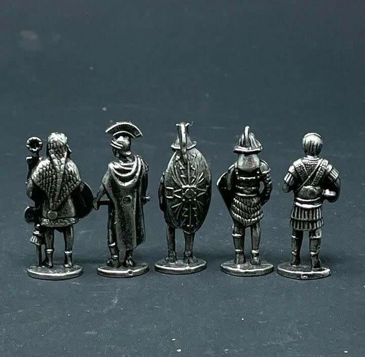 WestAir Roman Collectors Military Figures - 5 Piece Metal Figurine Set