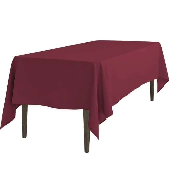 Rectangular Tablecloth - Burgundy Colour - 150x250cm