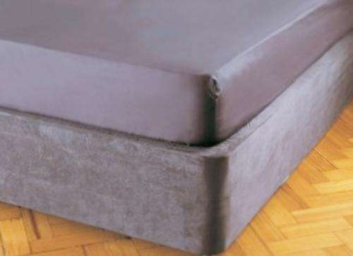 Faux Suede Bed Base Wrap Queen