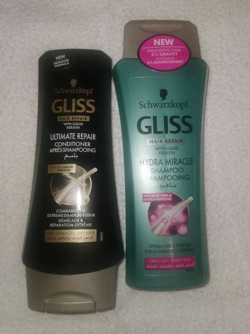 Gliss hydra miracle shampoo and ultimate repair conditioner