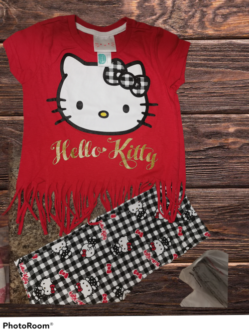 Hello kitty shirt and leggings