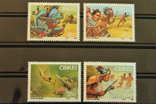 Ciskei SACC 123 - 126. Folklore. 1st Series. M.N.H