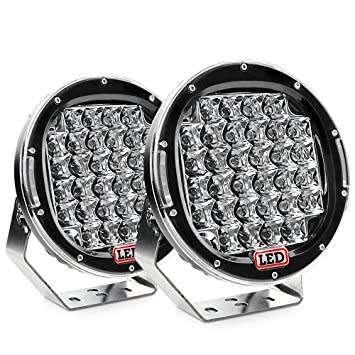 9 inch BlackSHELL 96W Round CREE LED Work Light 12V 24 Offroad Driving CAR TRUCK BOAT