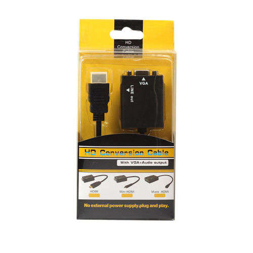 HD Conversion Cable with VGA and Audio Output