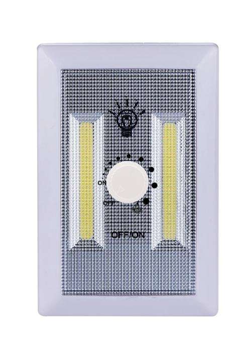 Bulk from 6///Brand new COB Light + Dimmer Rotary Knob  3*AAA Battery