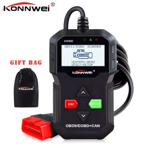 Brand new OBD2 Auto Code Scanner KONNWEI KW590 Diagnostic Tool Supports Russian Multi-Language OBD