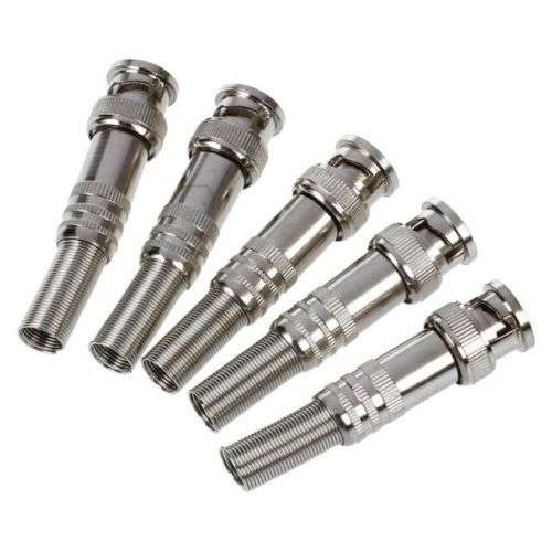 Spring BNC Connector Jack for Coaxial RG59 CCTV 1pc