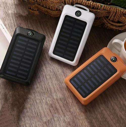 Solar Power Bank With Compass & Light 20000mAh
