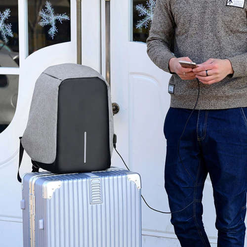 Anti-theft Travel Backpack Laptop School Bag with USB Charging Port