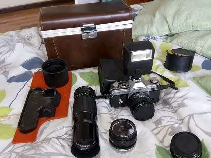 Canon AT-1 plus lenses bundle plus case