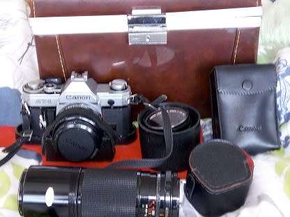 Canon AT-1 plus lenses bundle plus case