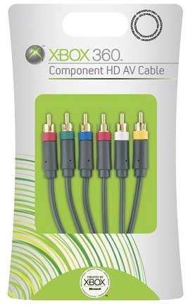Microsoft Xbox 360 Component HD AV Cable New Gold