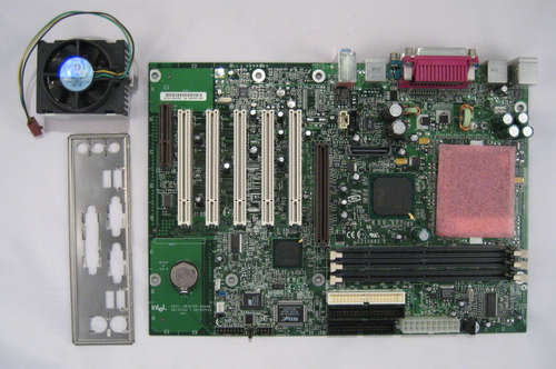 P3 Motherboard, CPU, Fan, Heatsink & Backplate