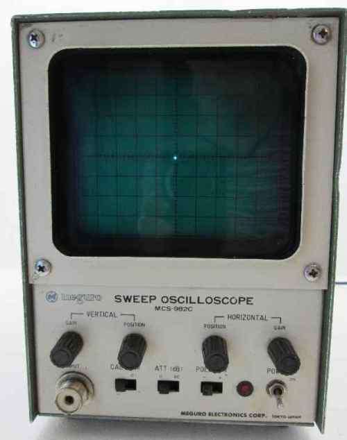 Vintage Meguro Sweep Oscilloscope MCS-9820
