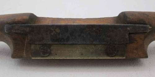 Beautiful Old Wood Plane, Sharp Blade And Brass Details - Length 29cm